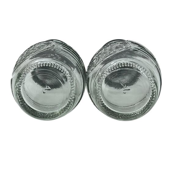 Sweet Home Clear Glass Salt & Pepper Shaker Set 4″ Tall Everyday Kitchen Use - Picture 3 of 4